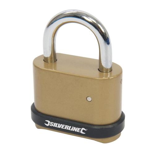Silverline Hangslot - 4-cijferige combinatie - Roestbeste..., Doe-het-zelf en Verbouw, IJzerwaren en Bevestigingsmiddelen, Nieuw
