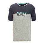 Hugo Boss t-shirt van TENCEL Lyocell - blauw/grijs