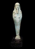 Oud-Egyptisch Faience Grand Ouchebti - 664/332 v.Chr.