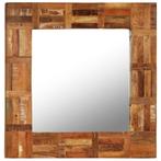 vidaXL Wandspiegel 60x60 cm massief gerecycled hout, Huis en Inrichting, Verzenden, Nieuw