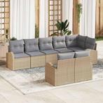 vidaXL Tuin Sofa Set 8 pcs poly rattan, Tuin en Terras, Verzenden, Nieuw, Rotan