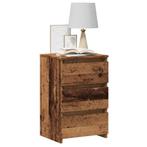 vidaXL Nachtkastje 40x35x62,5 cm bewerkt hout oud, Verzenden, Nieuw, Hout