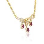 Ketting met hanger - 18 karaat Geel goud - 5.50ct. tw.