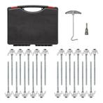 ProPlus Schroefbare tentharingen set - metaal - 20 cm - 2..., Ophalen of Verzenden, Nieuw