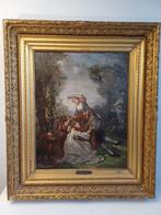 Marcel Verdier (1817-1856) - Gezin in tuin - NO RESERVE