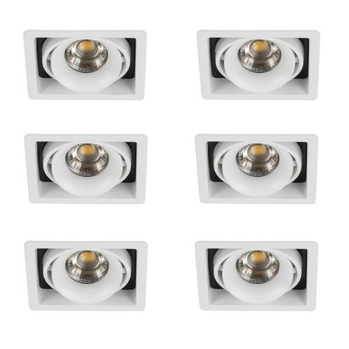 Inbouwspot Bjorn 1 wit set 6 stuks Binnenverlichting, Huis en Inrichting, Lampen | Spots, Verzenden