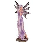 Beeldje Fantasy Elf/Fee - Lila/Paars met Hand onder Kin - Vl, Ophalen of Verzenden, Nieuw
