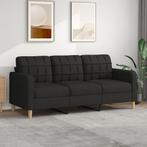 Driezitsbank Zwart - Retourdeal - Modern Design voor Thuis, Huis en Inrichting, Banken | Bankstellen, 150 tot 200 cm, 75 tot 100 cm