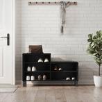 vidaXL Schoenenkast 102x36x60 cm bewerkt hout zwart, Verzenden, Nieuw