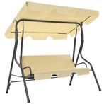 vidaXL Schommelbank 170x110x153 cm crèmewit, Verzenden, Nieuw