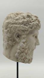 sculptuur, Testa di Lucio Vero - 36 cm - marmerstof, Antiek en Kunst