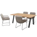 Aprilla Ambassador dining tuinset 180x100xH75 cm 5 delig, Ophalen of Verzenden, Nieuw