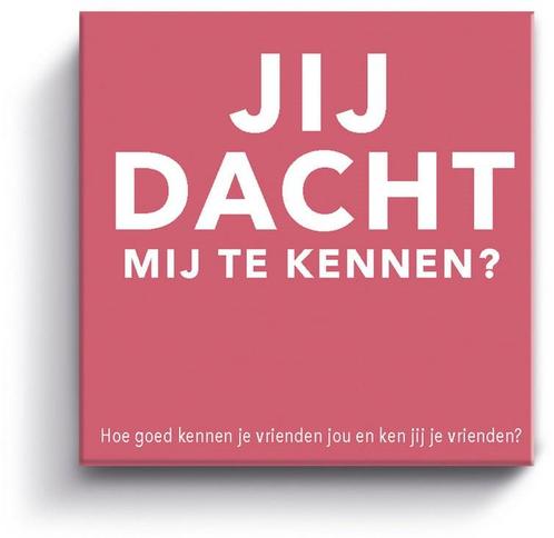 Jij dacht mij te kennen? | Tactic - Gezelschapsspellen, Hobby en Vrije tijd, Gezelschapsspellen | Bordspellen, Nieuw, Verzenden