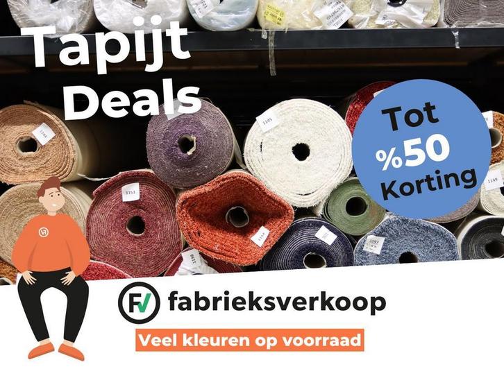 Pak tot 50% korting op luxe tapijt uit voorraad, Huis en Inrichting, Stoffering | Vloerbedekking, Wit, Crème, Beige, Bruin, Grijs