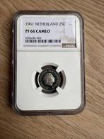 Nederland. 25 Cents 1961 PROOF, Postzegels en Munten, Munten | Nederland
