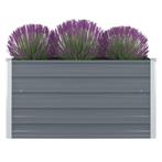 vidaXL Plantenbak verhoogd 100x100x45 cm gegalvaniseerd, Tuin en Terras, Bloembakken en Plantenbakken, 100 cm of meer, Verzenden