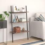 Ladderrek 3 Schappen - Donkerbruin - Tweedekansje!, Huis en Inrichting, Met plank(en), 100 tot 150 cm, Nieuw, 25 tot 50 cm