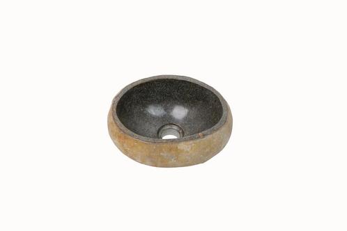 Natuurstenen Waskom Riviersteen 27x21x12 cm cm, Doe-het-zelf en Verbouw, Sanitair, Nieuw, Verzenden