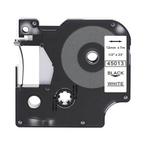 45013 (S0720530) Tape Zwart op wit (12 mm) (Nieuw), Verzenden, Nieuw