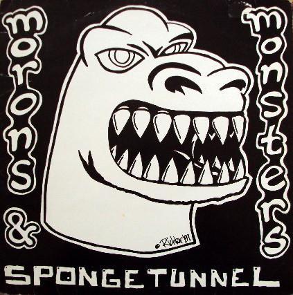 LP gebruikt - Spongetunnel - Morons &amp; Monsters, Cd's en Dvd's, Vinyl | Rock, Zo goed als nieuw, Verzenden