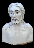 Buste, Busto di Cristo - 23 cm - Majolica, Antiek en Kunst
