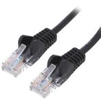 20M CAT5e RJ45 Ethernet Netwerk Kabel - Zwart, Computers en Software, Pc- en Netwerkkabels, Nieuw, Verzenden