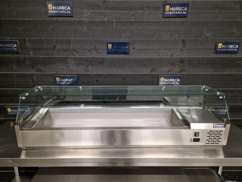 Opzet koelvitrine | glas | 1/3 GN | 160 cm, Zakelijke goederen, Horeca | Keukenapparatuur, Gebruikt, Koelen en Vriezen