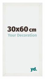 Fotolijst 30x60 cm - Wit Geveegd - MDF - Mura, Verzenden, Nieuw