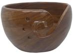 Scheepjes Yarn Bowl - Donkerbruin Massief Rozenhout - 13x9, Hobby en Vrije tijd, Breien en Haken, Ophalen of Verzenden, Nieuw