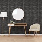 vidaXL 24 st Wandpanelen steen 6 m² 50x50 cm XPS zwart, Verzenden, Nieuw