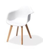 Keeve Stoel | Hout & Kunststof | 61x61,5x83cm | Wit, Verzenden, Nieuw in verpakking