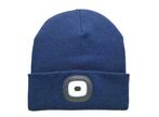 Modieuze muts met led-verlichting - hip en veilig-Blauw, Verzenden, Nieuw