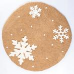 Onderzetter Vilt Winter Gingerbread - Beige/Wit - 35 cm - Fa, Huis en Inrichting, Woonaccessoires | Onderzetters, Ophalen of Verzenden