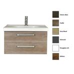Badkamermeubelset Sanicare Q9 2 Laden 80cm Hoogglans Wit, Ophalen of Verzenden, Nieuw, Chroom, Bad
