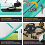 KESSER® Gymnastiekmat Opblaasbare Airtrack - Sportmat - Mint, Verzenden, Nieuw
