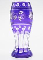 Kralik Art Nouveau Faceted Purple Glass Vase 1910 - Vaas -, Antiek en Kunst, Antiek | Glas en Kristal
