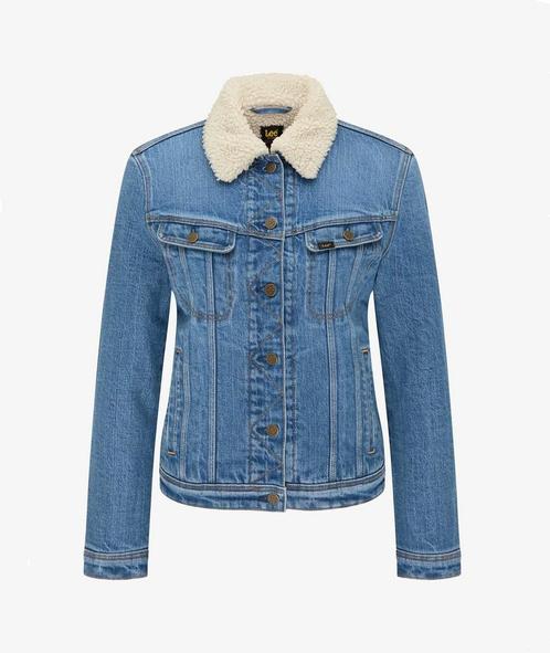-30% Lee  Lee Sherpa rider jacket 11kcb0s bue  maat M, Kleding | Dames, Jassen | Zomer, Blauw, Nieuw, Verzenden
