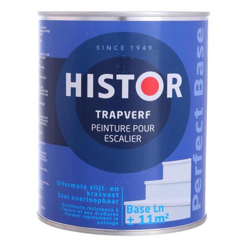 Trapverf - Wit - 0,75 liter (Histor Trapverf, Histor), Doe-het-zelf en Verbouw, Verf, Beits en Lak, Lak, Wit, Nieuw, Minder dan 5 liter