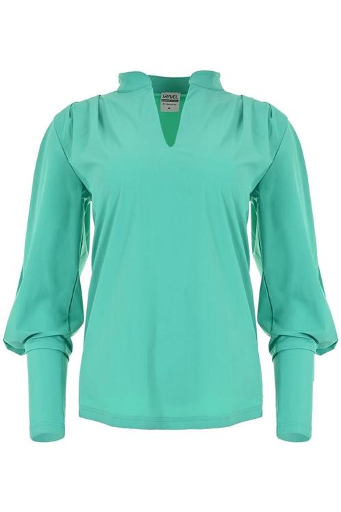 -30% Maicazz  Maicazz Travel blouse dieke sp24.t60.710 dusty, Kleding | Dames, Blouses en Tunieken, Groen, Nieuw, Verzenden