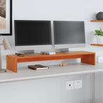 vidaXL Monitorstandaard 100x27x15 cm massief grenenhout, Verzenden, Nieuw