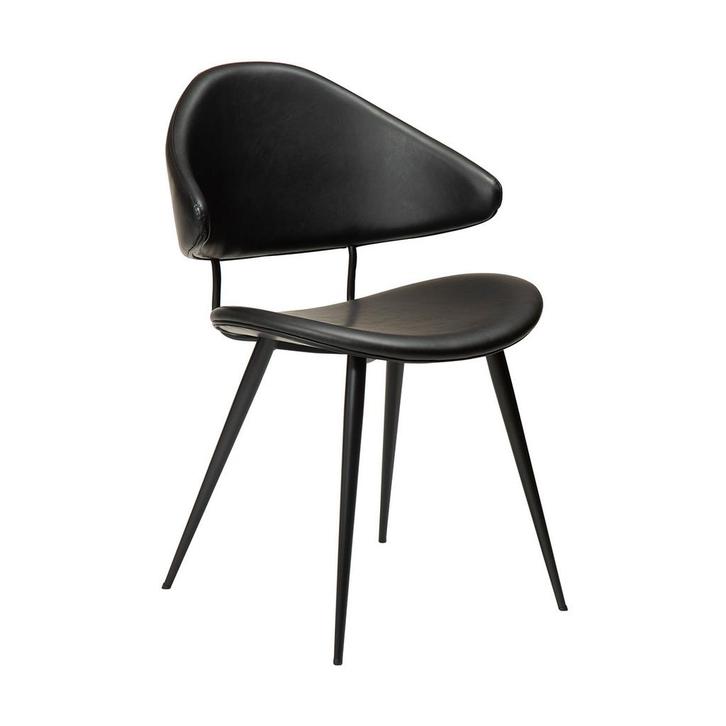 *WOONWINKEL* Dan-Form Napoleon Design Eetkamerstoel Zwart Ku, Huis en Inrichting, Stoelen, Zwart, Nieuw, Verzenden