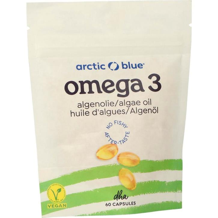 Arctic Blue Omega 3 Algenolie DHA - 60 capsules, Sport en Fitness, Gezondheidsproducten en Wellness, Verzenden