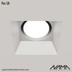 FOS18 Trimless Inbouwspot Vierkant - Gips - GU10 Ø111mm -.., Ophalen of Verzenden, Nieuw