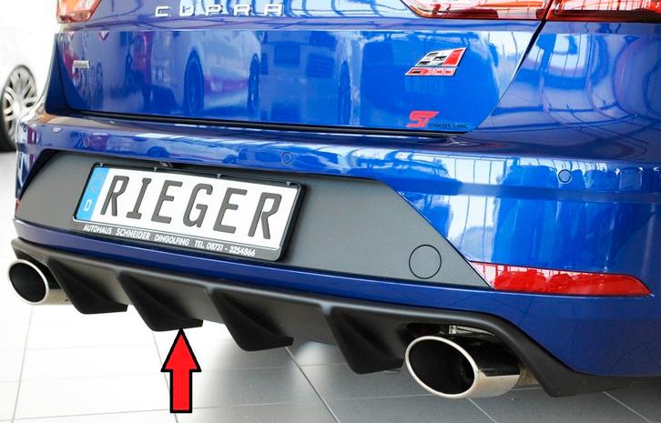 Rieger diffuser | Leon Cupra (5F) 2017-2020 (vanaf Facelift), Auto-onderdelen, Carrosserie en Plaatwerk, Nieuw, Seat, Verzenden
