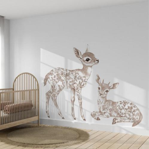 Muursticker Floral – Schattige hertjes voor de baby- of k., Kinderen en Baby's, Kinderkamer | Inrichting en Decoratie, Nieuw, Ophalen of Verzenden