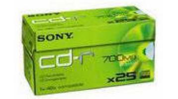 Sony CD-R 700 MB/80 Min 48x Speed (25 stuks) (Nieuw) beschikbaar voor biedingen