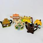 Theepot (6) - 6 vintage Engelse novelty cottage theepotten