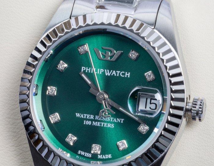 Philip Watch - Caribe Urban - Date - Royal Green - Swiss, Sieraden, Tassen en Uiterlijk, Horloges | Heren