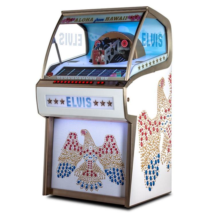 Elvis Presley Aloha From Hawaii Rocket Vinyl Jukebox, Verzamelen, Automaten | Jukeboxen, Ophalen