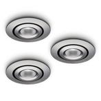 Ledisons LED-inbouwspot Piccolo 1W set 3 stuks zilver, Nieuw